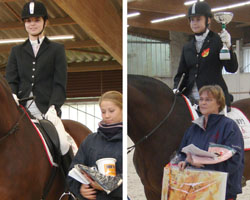 In Mecklenburg-Vorpommern vertreten Ellen Jordanow (l.) und Annemarie Ondrusch die Para Equestrian im Sattel und Ivonne Fiering an der Fahrleine.